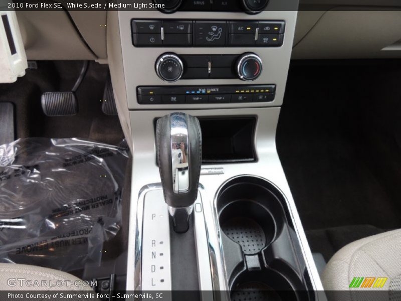 White Suede / Medium Light Stone 2010 Ford Flex SE