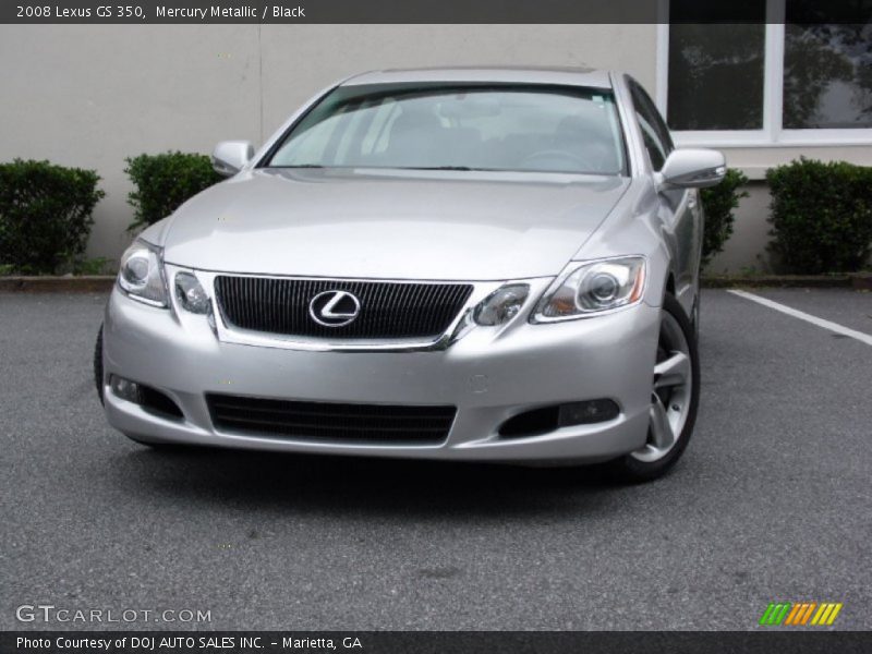 Mercury Metallic / Black 2008 Lexus GS 350