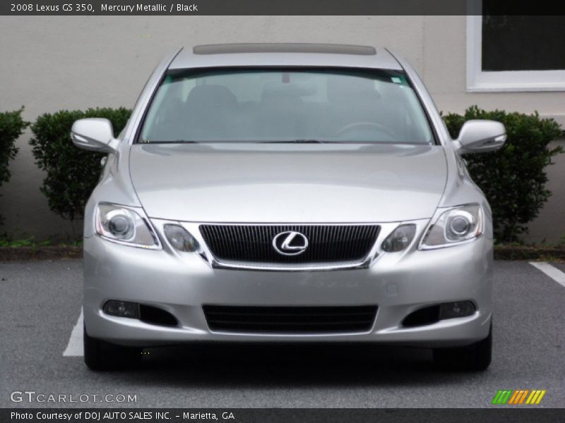 Mercury Metallic / Black 2008 Lexus GS 350