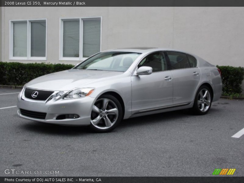 Mercury Metallic / Black 2008 Lexus GS 350