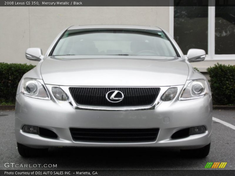 Mercury Metallic / Black 2008 Lexus GS 350