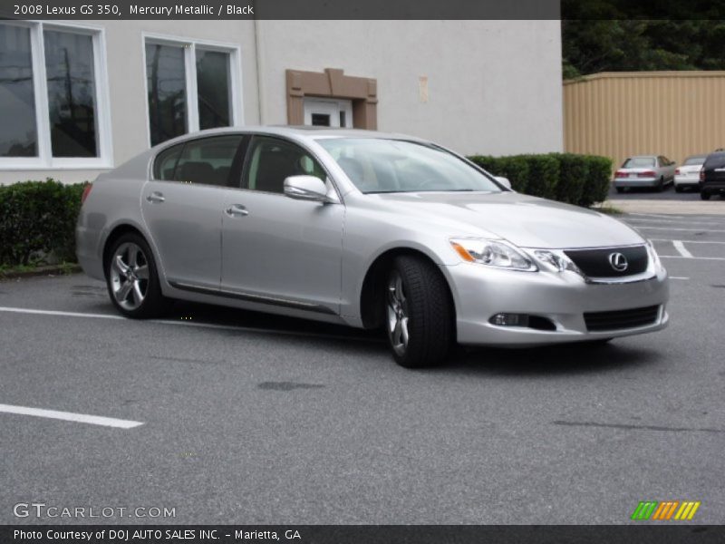 Mercury Metallic / Black 2008 Lexus GS 350