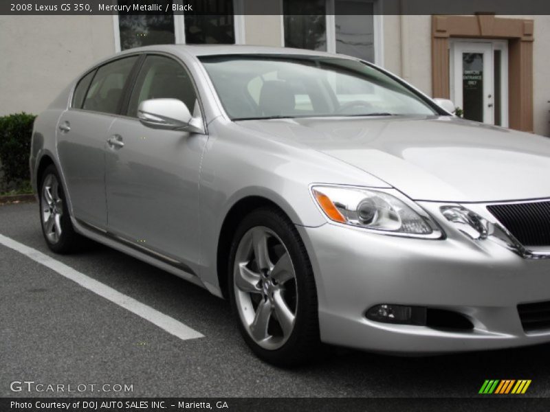 Mercury Metallic / Black 2008 Lexus GS 350
