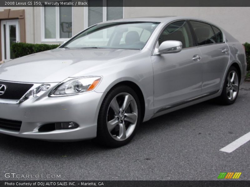 Mercury Metallic / Black 2008 Lexus GS 350