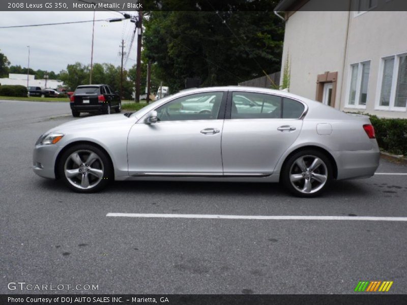 Mercury Metallic / Black 2008 Lexus GS 350