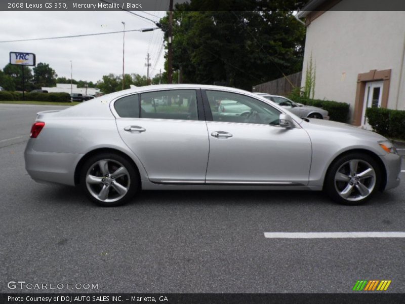 Mercury Metallic / Black 2008 Lexus GS 350