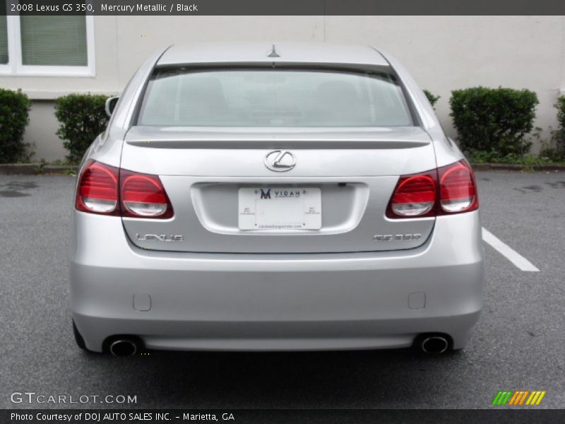 Mercury Metallic / Black 2008 Lexus GS 350