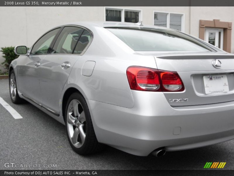 Mercury Metallic / Black 2008 Lexus GS 350