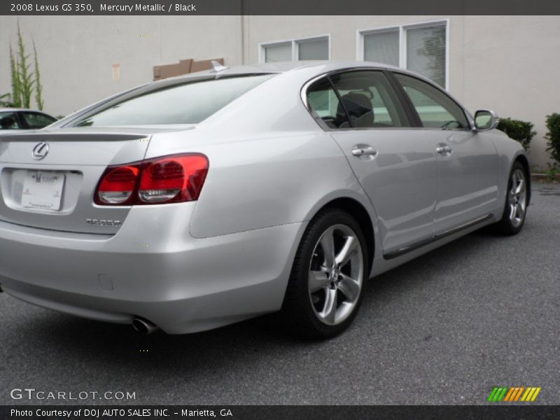 Mercury Metallic / Black 2008 Lexus GS 350