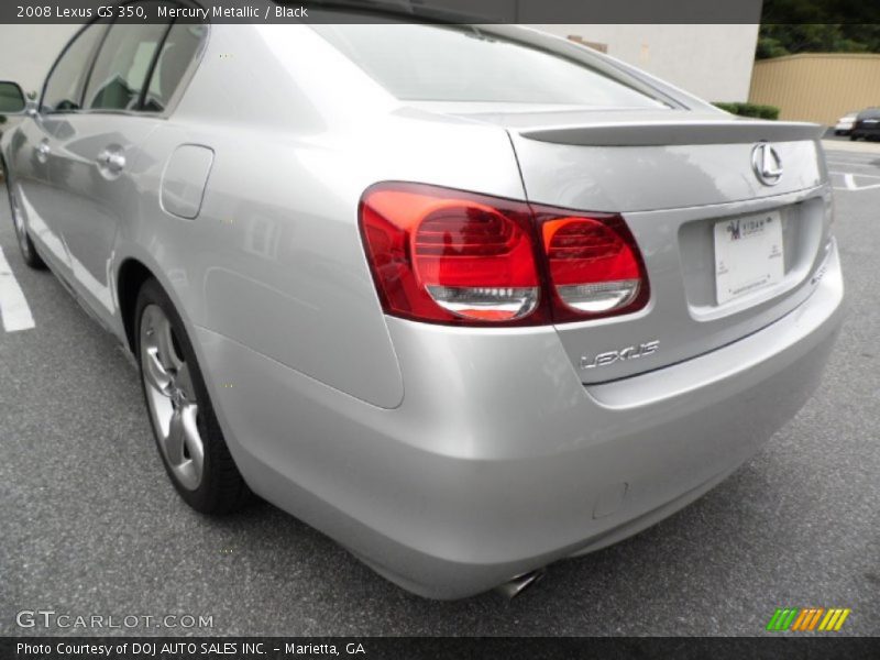 Mercury Metallic / Black 2008 Lexus GS 350