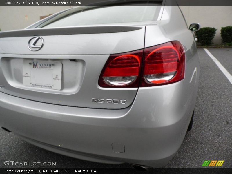 Mercury Metallic / Black 2008 Lexus GS 350