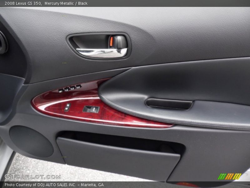 Mercury Metallic / Black 2008 Lexus GS 350