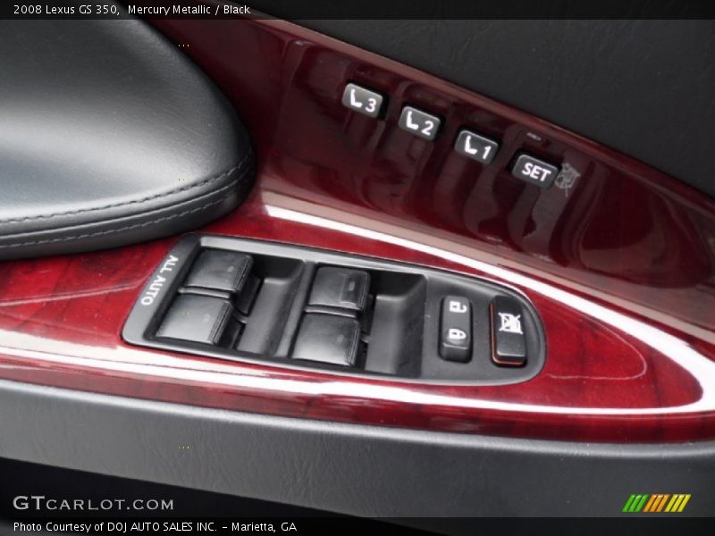 Mercury Metallic / Black 2008 Lexus GS 350