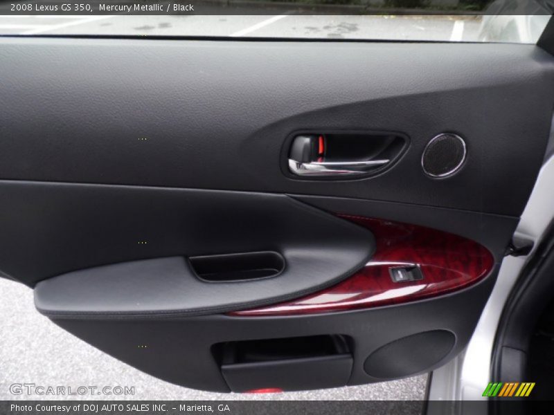 Mercury Metallic / Black 2008 Lexus GS 350