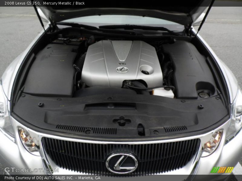 Mercury Metallic / Black 2008 Lexus GS 350