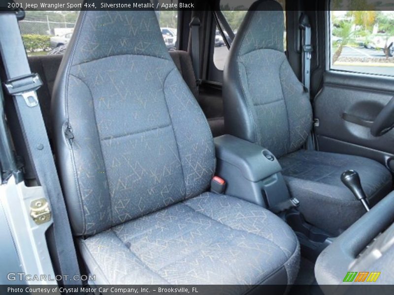 Silverstone Metallic / Agate Black 2001 Jeep Wrangler Sport 4x4