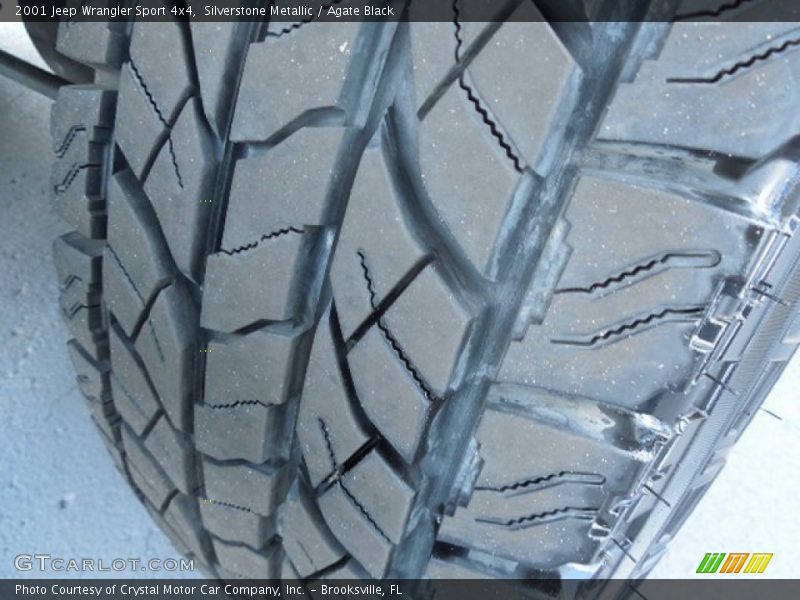 Silverstone Metallic / Agate Black 2001 Jeep Wrangler Sport 4x4