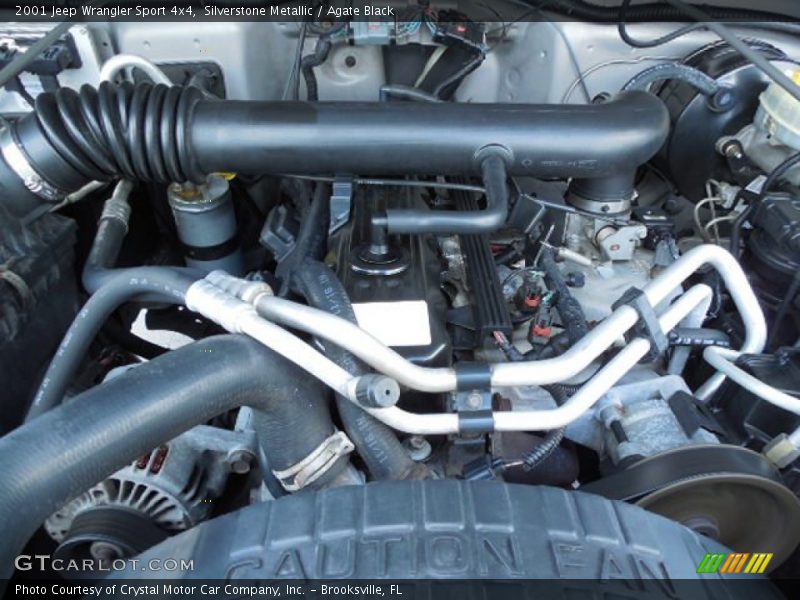 Silverstone Metallic / Agate Black 2001 Jeep Wrangler Sport 4x4