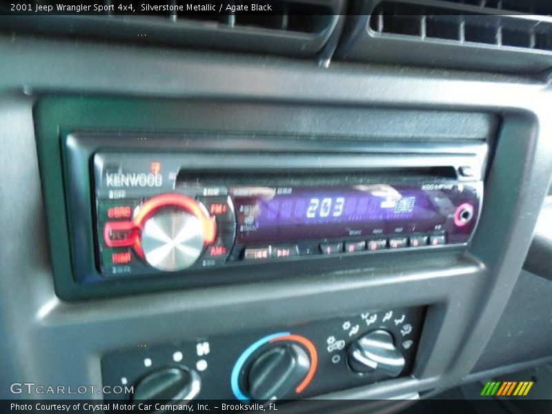 Silverstone Metallic / Agate Black 2001 Jeep Wrangler Sport 4x4