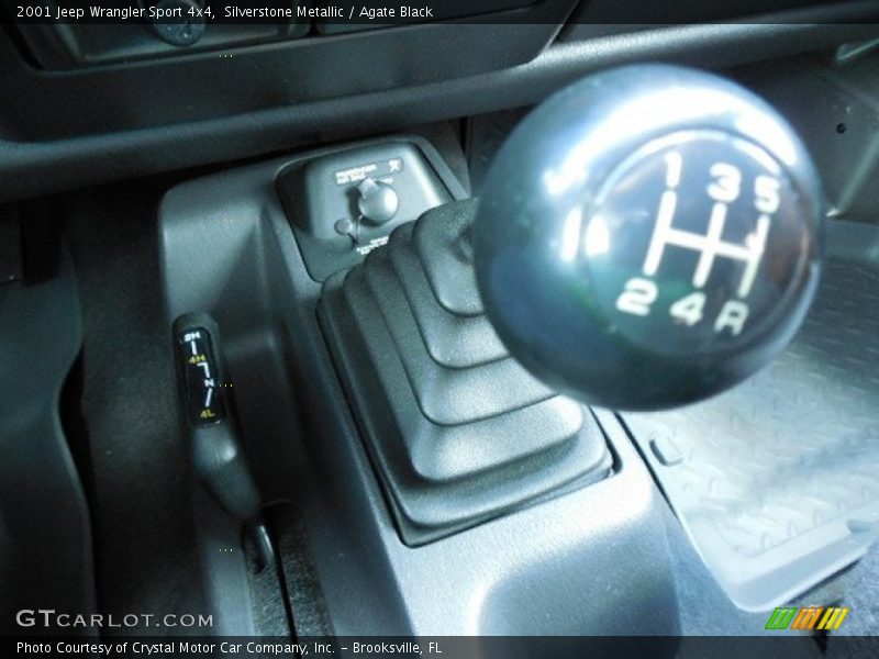 Silverstone Metallic / Agate Black 2001 Jeep Wrangler Sport 4x4