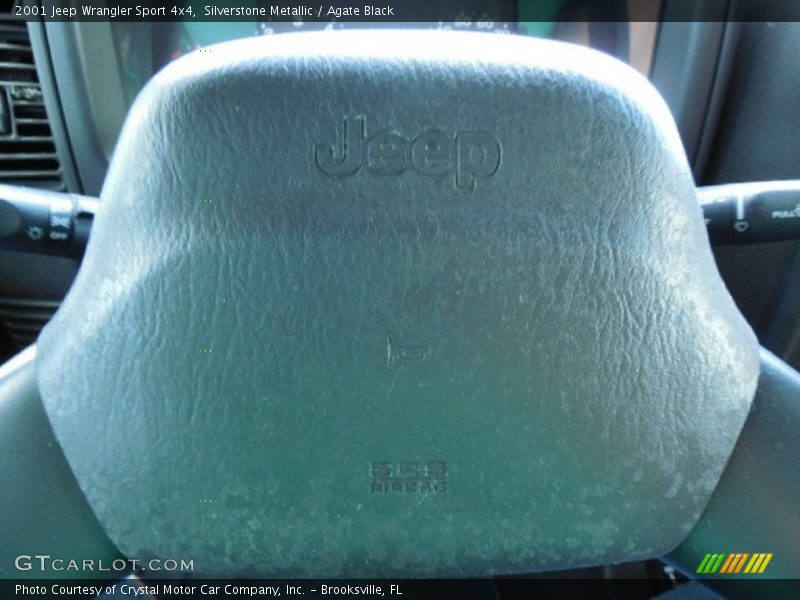Silverstone Metallic / Agate Black 2001 Jeep Wrangler Sport 4x4