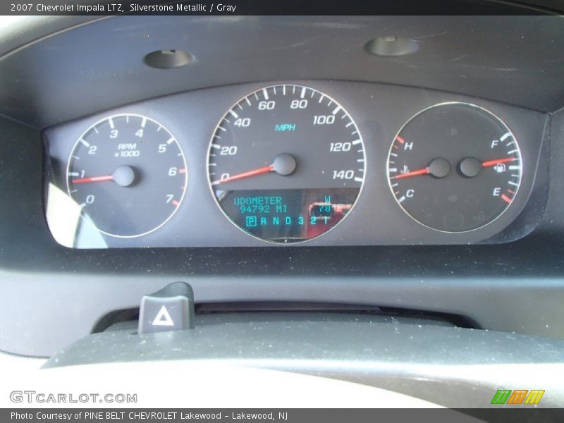 Silverstone Metallic / Gray 2007 Chevrolet Impala LTZ