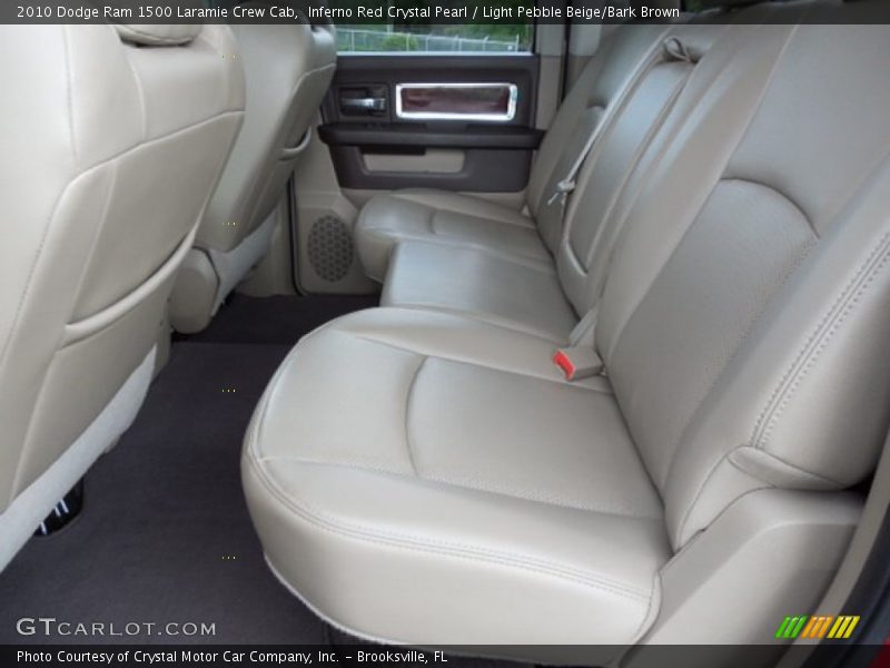 Inferno Red Crystal Pearl / Light Pebble Beige/Bark Brown 2010 Dodge Ram 1500 Laramie Crew Cab