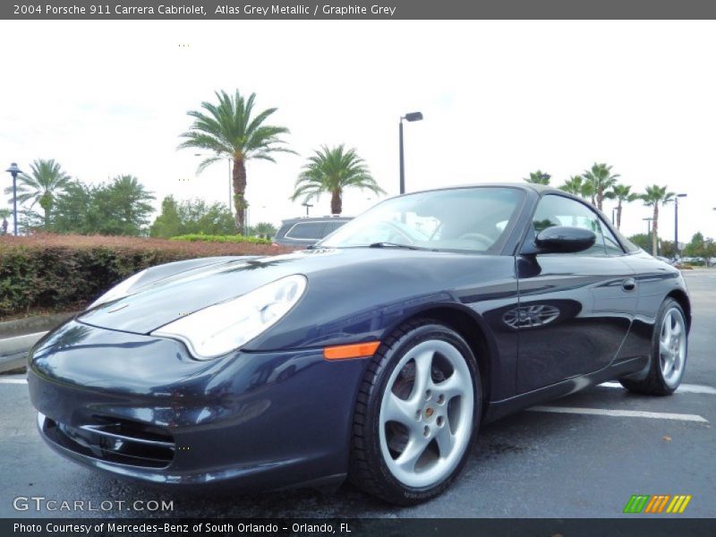 Atlas Grey Metallic / Graphite Grey 2004 Porsche 911 Carrera Cabriolet