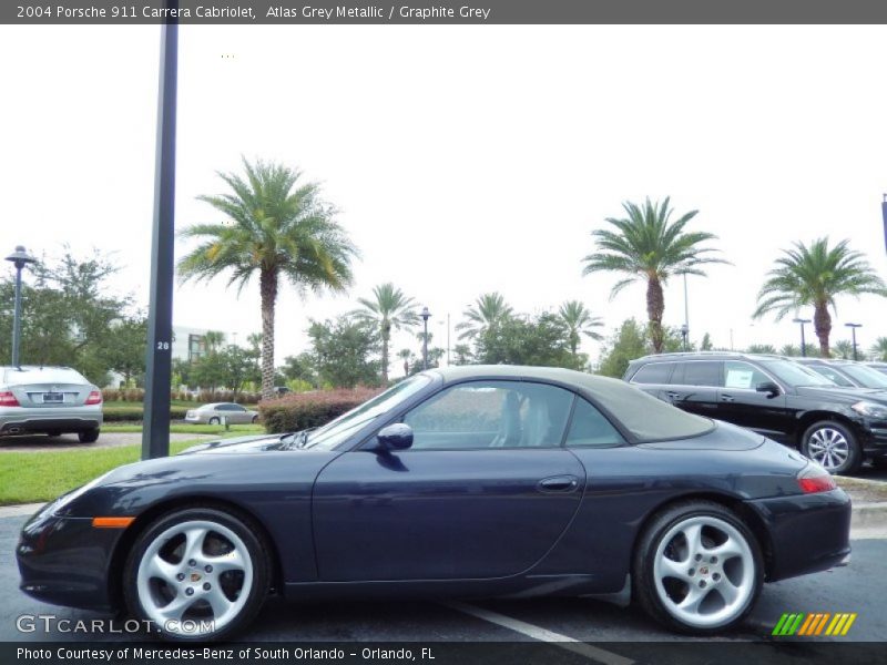 Atlas Grey Metallic / Graphite Grey 2004 Porsche 911 Carrera Cabriolet