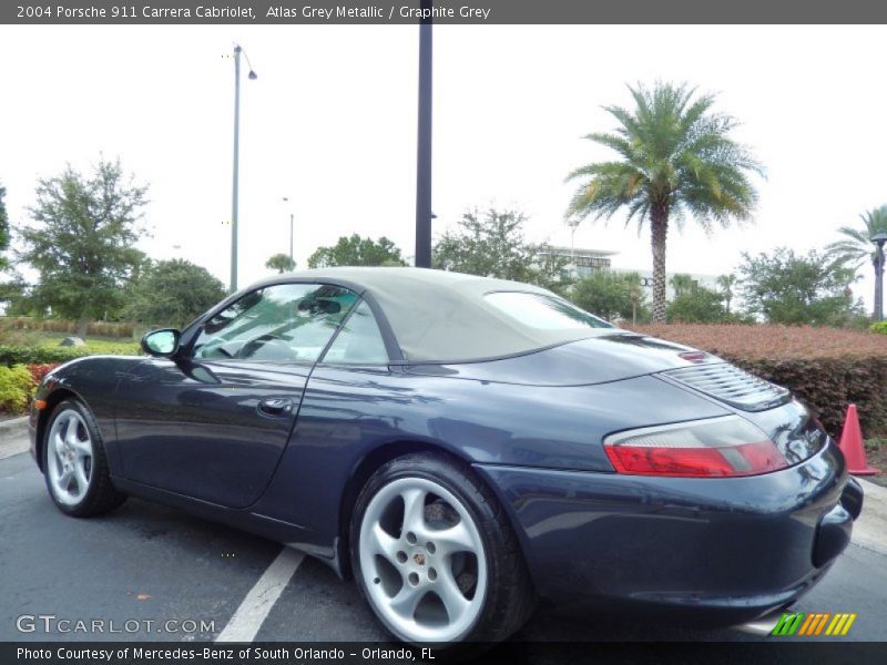 Atlas Grey Metallic / Graphite Grey 2004 Porsche 911 Carrera Cabriolet