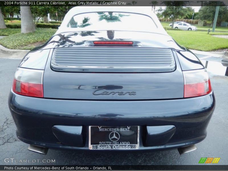 Atlas Grey Metallic / Graphite Grey 2004 Porsche 911 Carrera Cabriolet