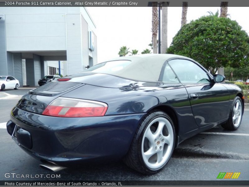 Atlas Grey Metallic / Graphite Grey 2004 Porsche 911 Carrera Cabriolet