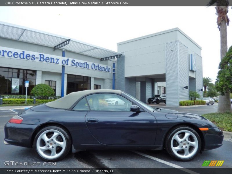Atlas Grey Metallic / Graphite Grey 2004 Porsche 911 Carrera Cabriolet