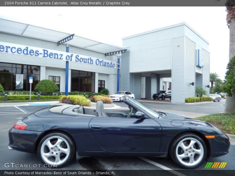Atlas Grey Metallic / Graphite Grey 2004 Porsche 911 Carrera Cabriolet