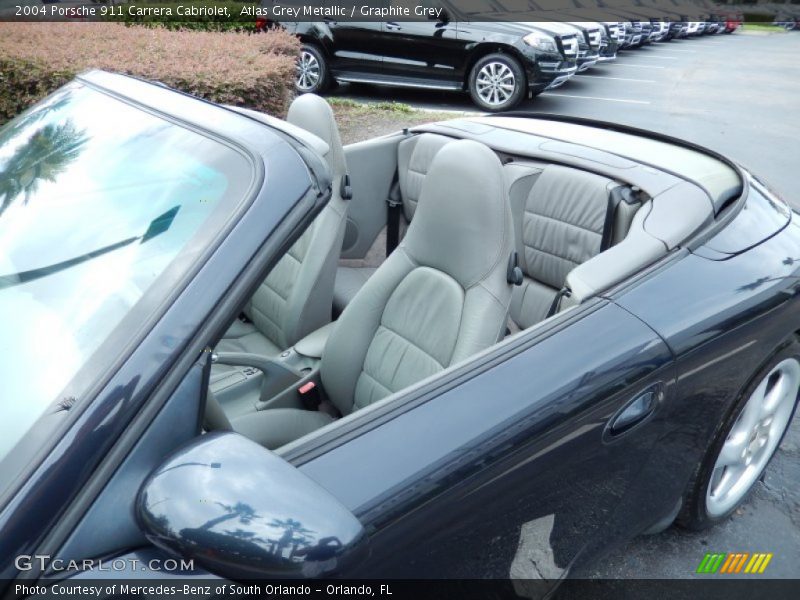 Atlas Grey Metallic / Graphite Grey 2004 Porsche 911 Carrera Cabriolet