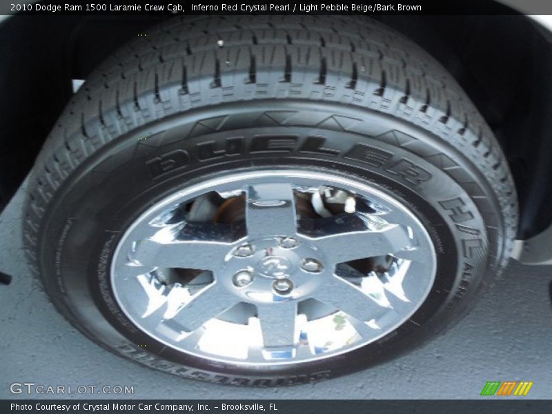 Inferno Red Crystal Pearl / Light Pebble Beige/Bark Brown 2010 Dodge Ram 1500 Laramie Crew Cab
