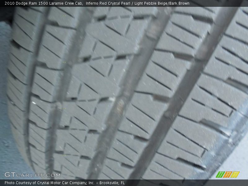 Inferno Red Crystal Pearl / Light Pebble Beige/Bark Brown 2010 Dodge Ram 1500 Laramie Crew Cab