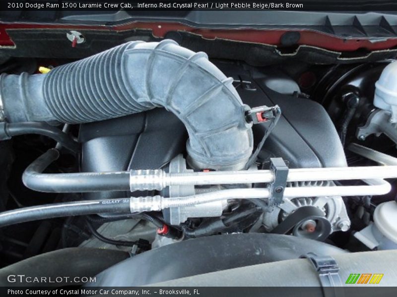 Inferno Red Crystal Pearl / Light Pebble Beige/Bark Brown 2010 Dodge Ram 1500 Laramie Crew Cab
