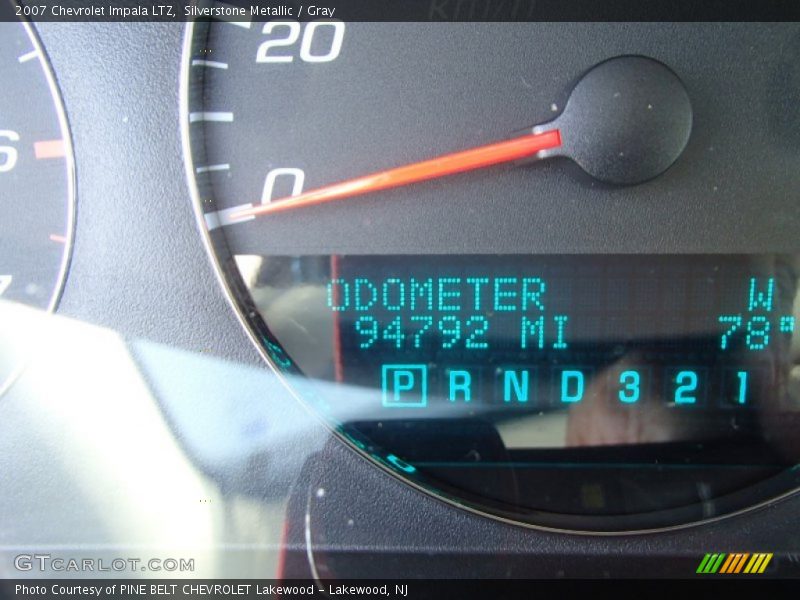 Silverstone Metallic / Gray 2007 Chevrolet Impala LTZ