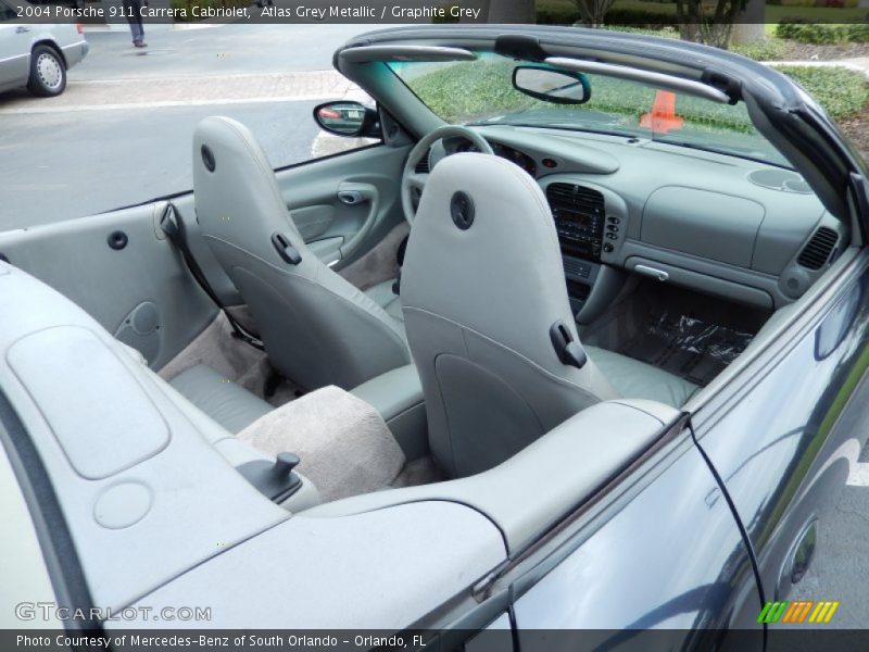 Atlas Grey Metallic / Graphite Grey 2004 Porsche 911 Carrera Cabriolet