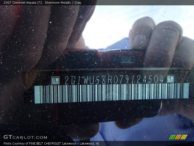 Silverstone Metallic / Gray 2007 Chevrolet Impala LTZ