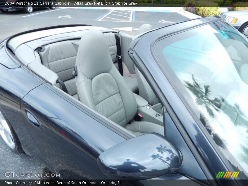 Atlas Grey Metallic / Graphite Grey 2004 Porsche 911 Carrera Cabriolet