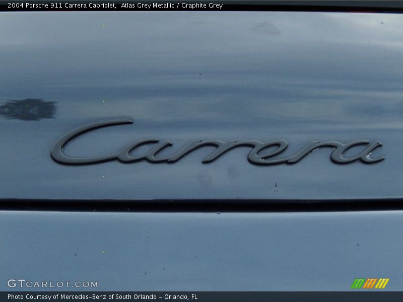 Atlas Grey Metallic / Graphite Grey 2004 Porsche 911 Carrera Cabriolet