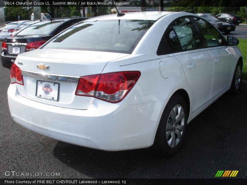 Summit White / Jet Black/Medium Titanium 2014 Chevrolet Cruze LS