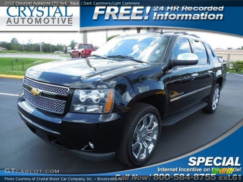 Black / Dark Cashmere/Light Cashmere 2012 Chevrolet Avalanche LTZ 4x4