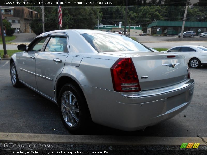 Bright Silver Metallic / Dark Slate Gray 2009 Chrysler 300 C HEMI AWD