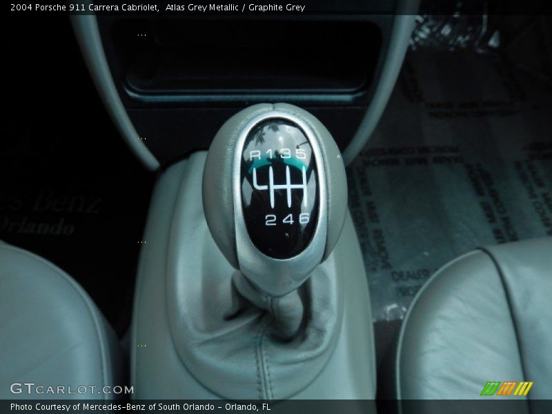 Atlas Grey Metallic / Graphite Grey 2004 Porsche 911 Carrera Cabriolet
