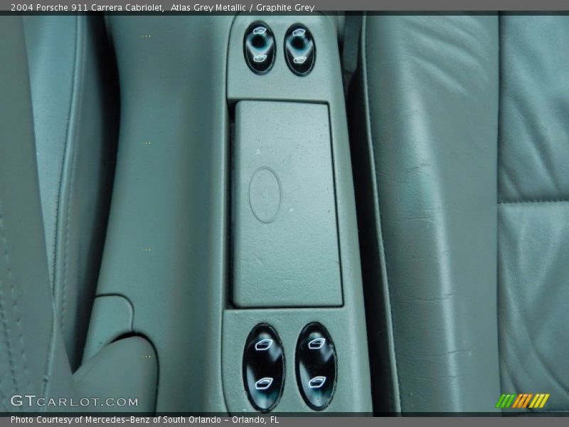 Atlas Grey Metallic / Graphite Grey 2004 Porsche 911 Carrera Cabriolet