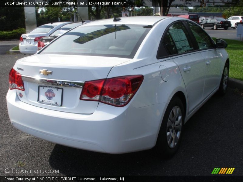 Summit White / Jet Black/Medium Titanium 2014 Chevrolet Cruze LS