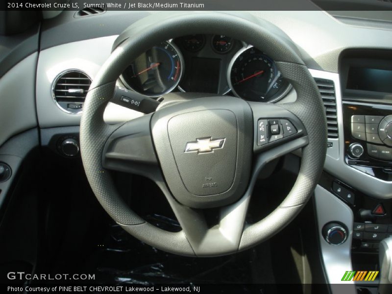 Summit White / Jet Black/Medium Titanium 2014 Chevrolet Cruze LS